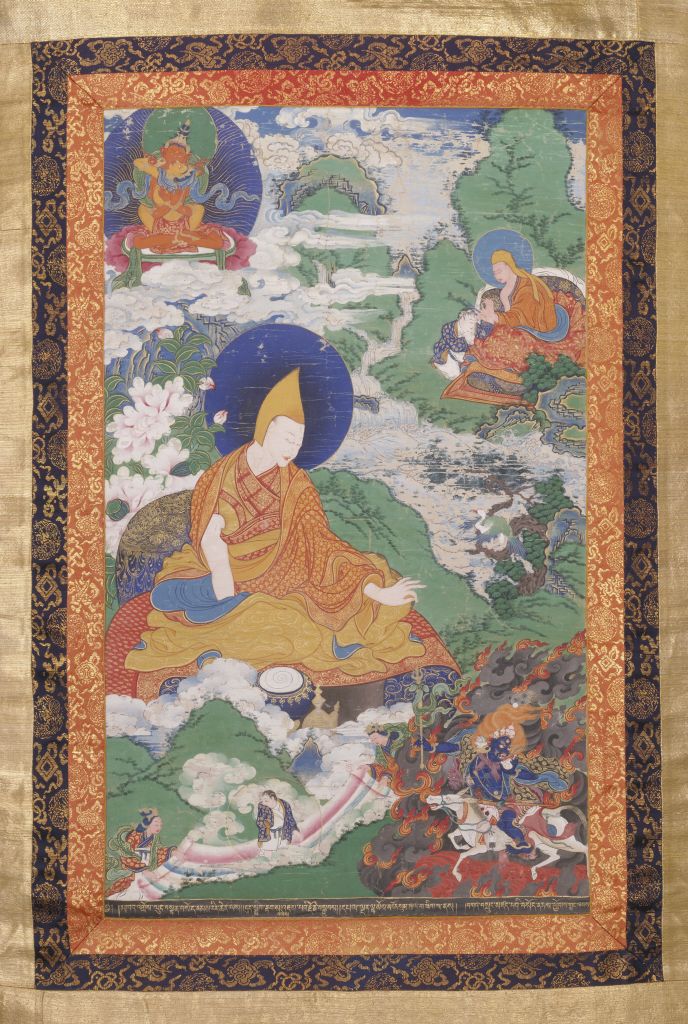 图片[1]-Origins of Panchen Lama — Sonan Chalang Thangka-China Archive